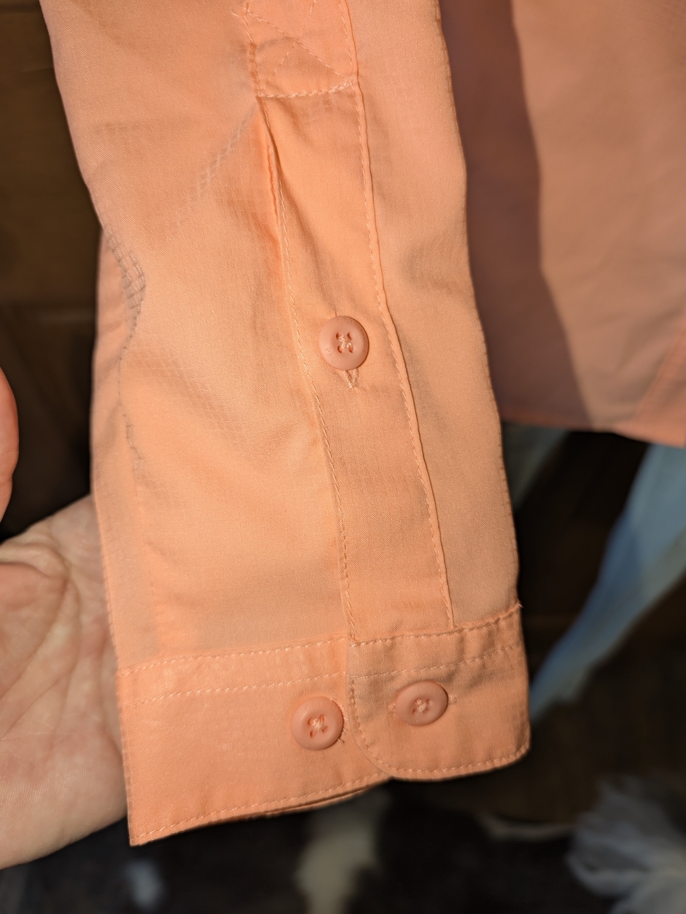 Columbia Women’s Long-Sleeve Sun Shirt - Peach - Picture 6 of 13